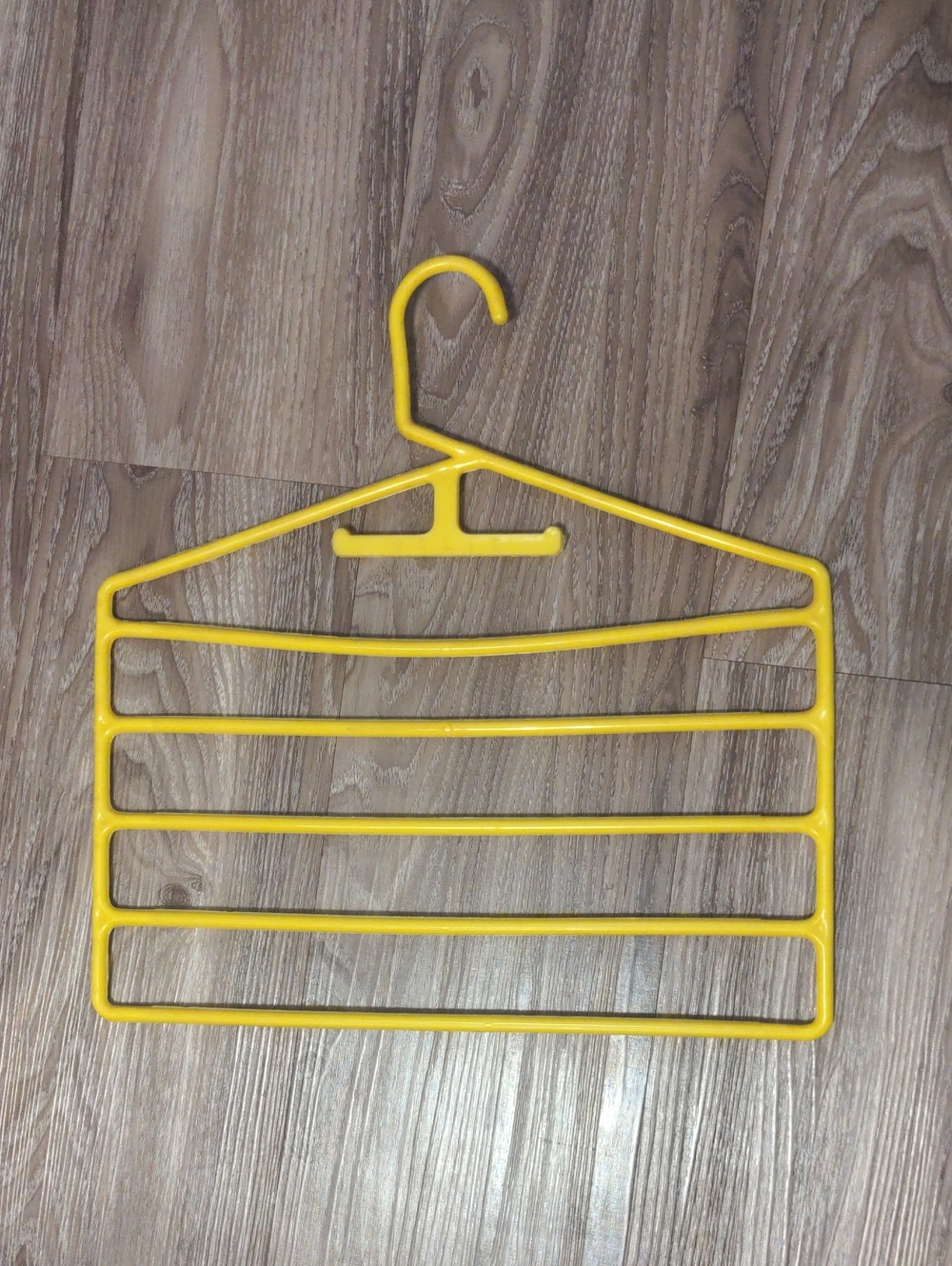 Yellow 5 Tier Hanger - Multi-Tier Hanger For Pants, Scarf, Tie, Or Belt Hanger